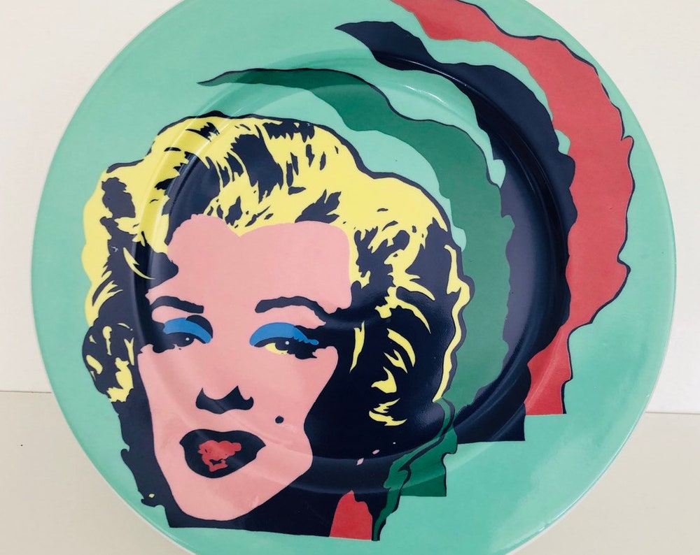 Andy Warhol Marilyn Monroe wall plate porcelain by Kahla, rare, rarity